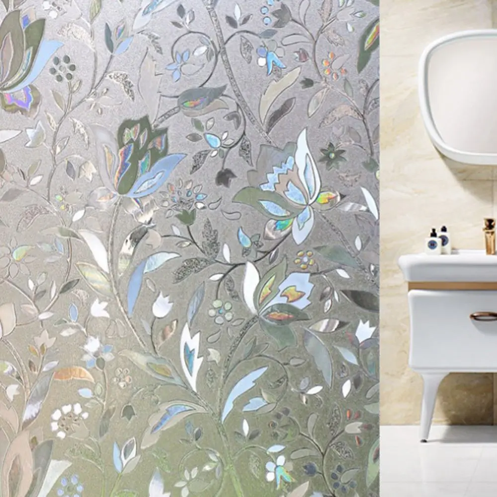 3D Static Decorative Privacy Window Glass Sticker Rainbow Stickers Home Decor