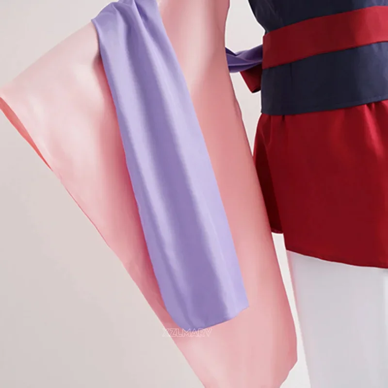 Bear House ユニセックス男性女性アニメ華ムーラン青赤プリンセスドレス大人のコスプレ衣装hallow2025 ppt01..