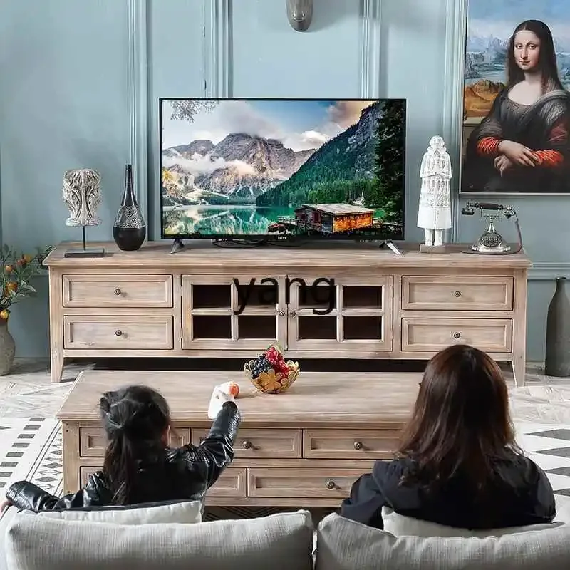 CX  solid wood square tall coffee table modern simple art coffee table