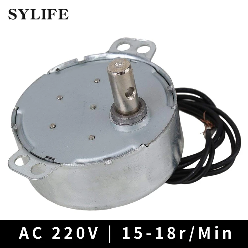 Turntable Synchronous Synchron Motor 50/60Hz AC 220V 4W 15-18RPM CCW/CW TYC-50