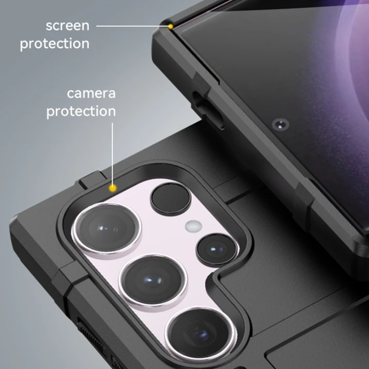 For Samsung Galaxy S24 Ultra Case Texture Matte Rubber Protect Case Samsung S24 Ultra anti-drop Cover Protection S24 Ultra Case