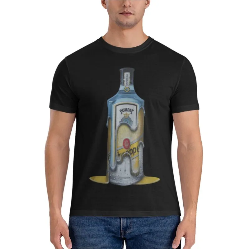 Camiseta con estampado de gin-tonic Essential, camisa de secado rápido, camisetas gráficas de talla grande