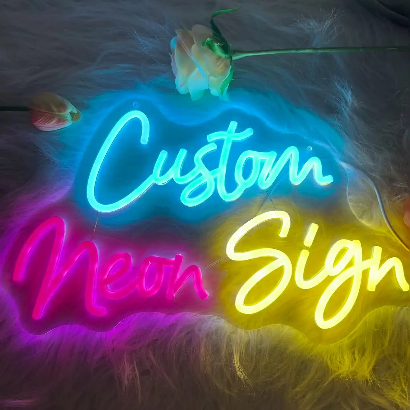

Custom Neon Sign Personalized LED Light Name Logo Acrylic Neon Lamp for Kids Birthday Wedding Party Wall Decor Gifts Home Room