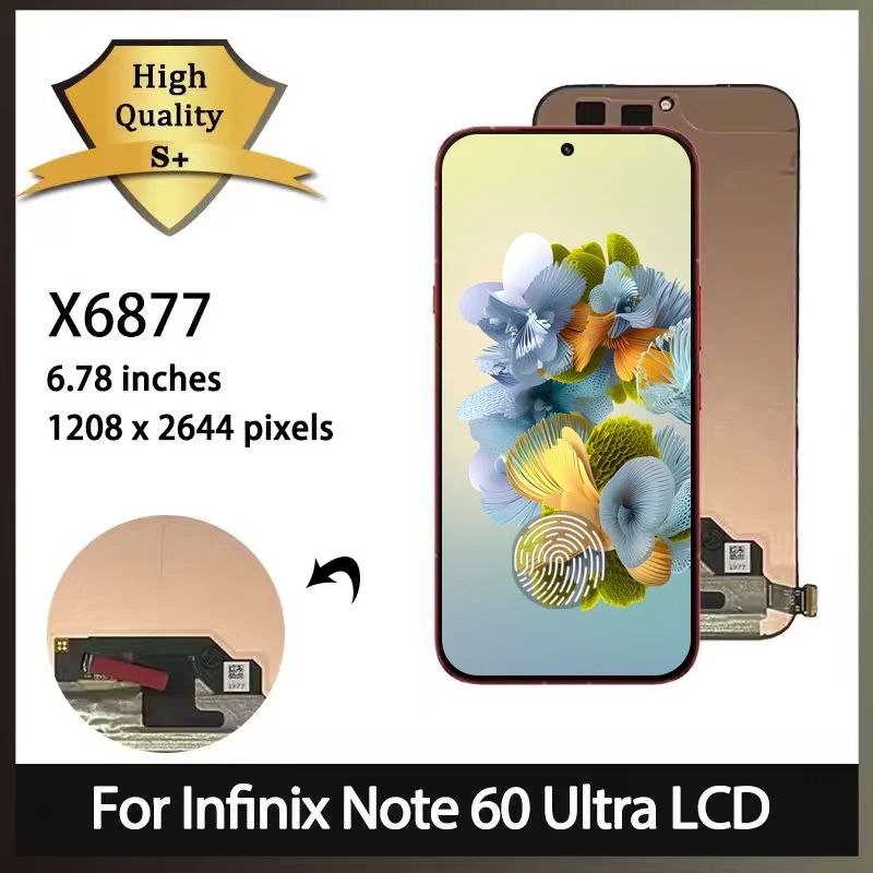 678''new-for-infinix-note-60-ultra-lcd-display-screen-touch-digitizer-x6877-lcd-replacement-repair-parts