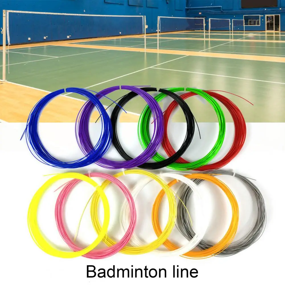 

Шнурок для бадминтона, амортизирующая нейлоновая прочная веревка для бадминтона, высокая эластичность, для тренировок
