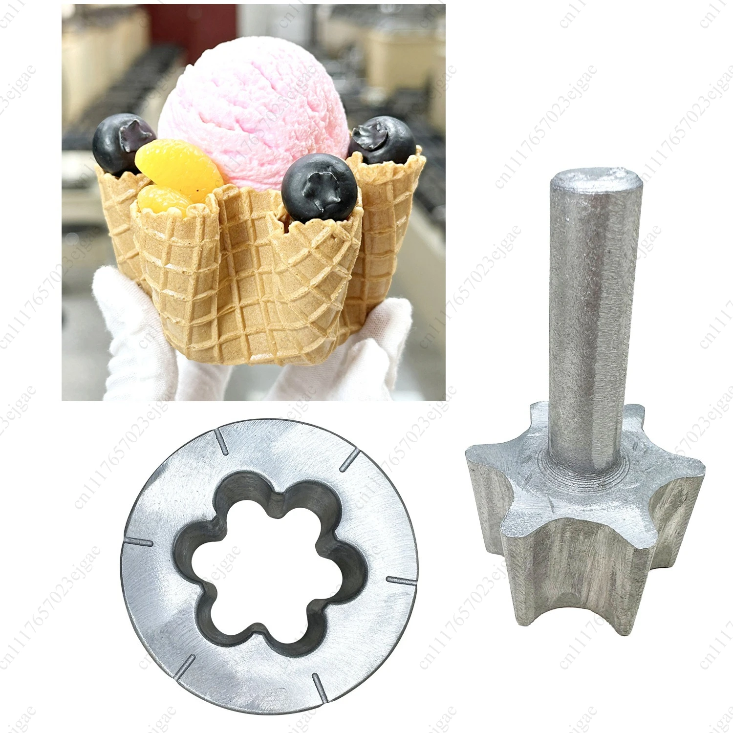 Commercial Durable Aluminum Roller Bread Making Tools Ice Cream Cone Machine Baking Cones Molds Waffle Bowl Maker