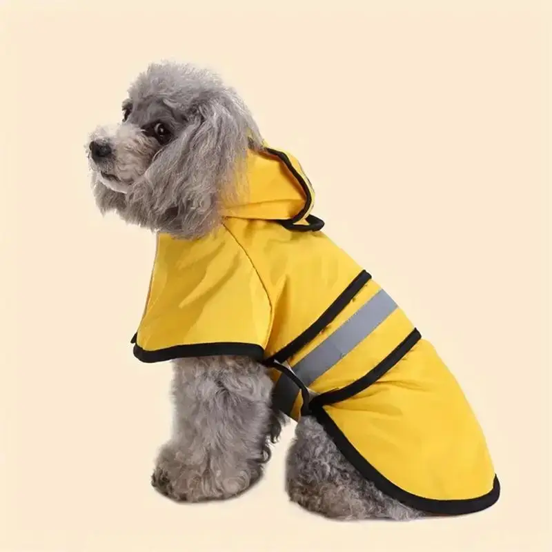 Large Dog Clothes Waterproof Dog Raincoat Pet Windproof Jacket Dry and Comfortable Adjustable Dog Raincoat for All Dogs Breeds