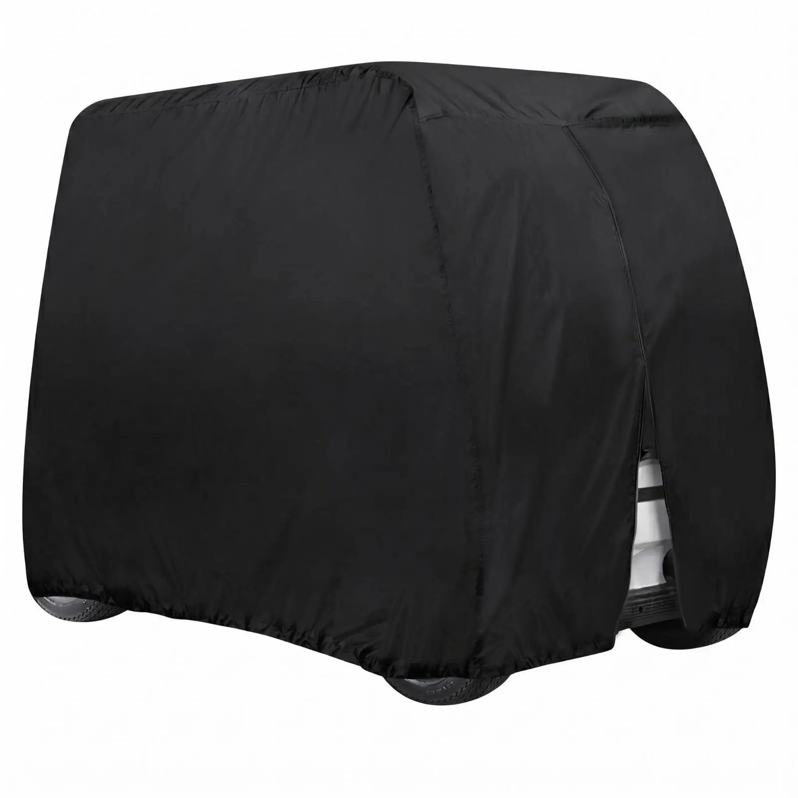 Golf Cart Cover Water Resistant 210D Oxford Cloth Full Coverage Cart Shell with Front Opening for Easy Access