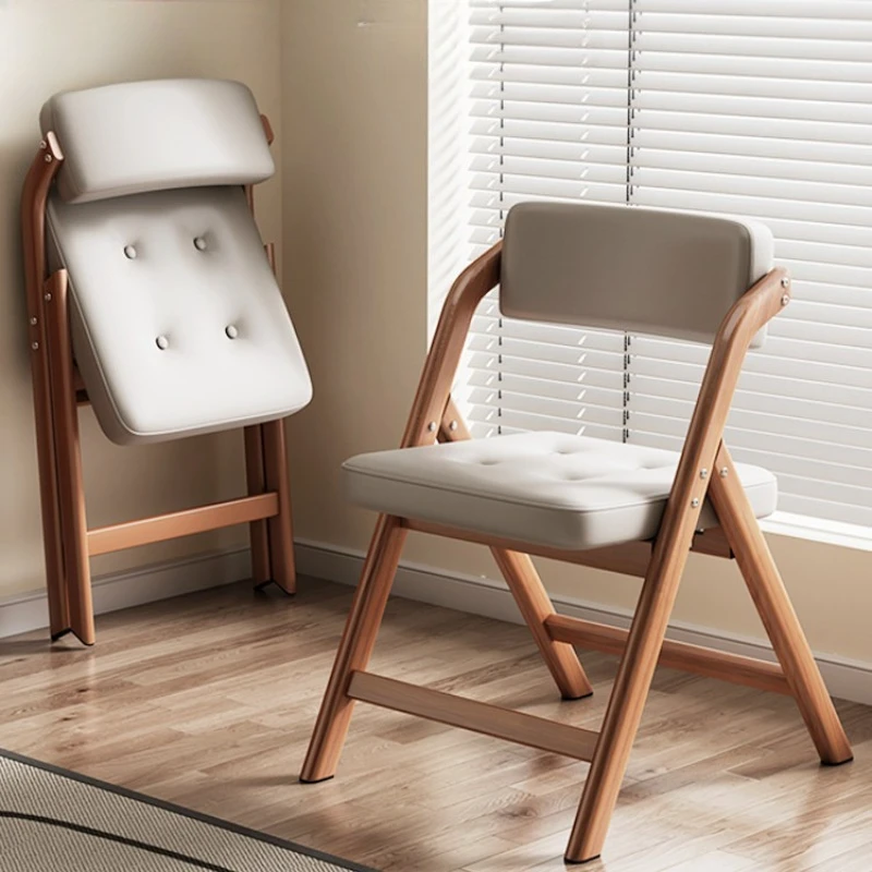 Stackable home backrest chair Learning home folding comfortable dining chairs Simple muebles de salón dining room furniture