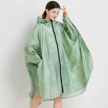 Fashion Big Size Women Leopard Raincoat Lightweight Rain Coat Poncho Ladies Waterproof Cloak Raincoats Adults Windproof Rainwear 6