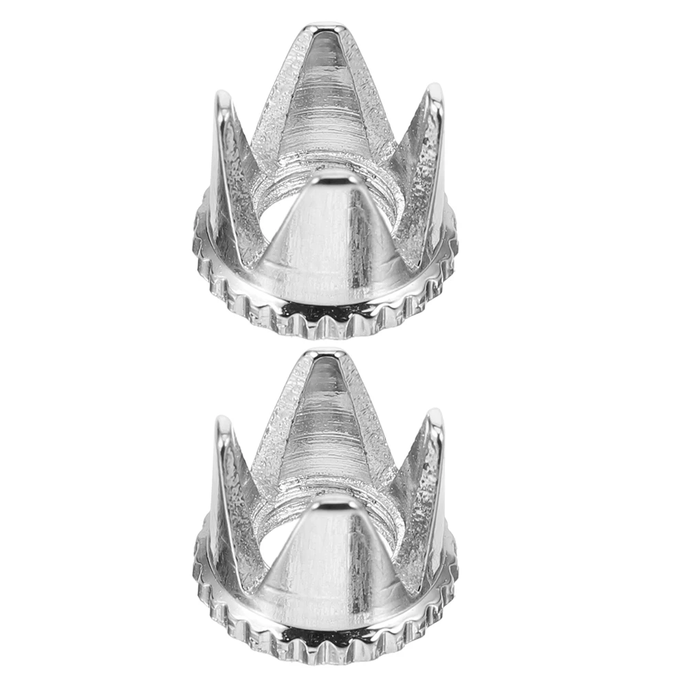 

2pcs Nozzle Cap Replacement Set Durable Precision Spray Parts Easy Install Compatible For Nail Airbrush Kits Accessories