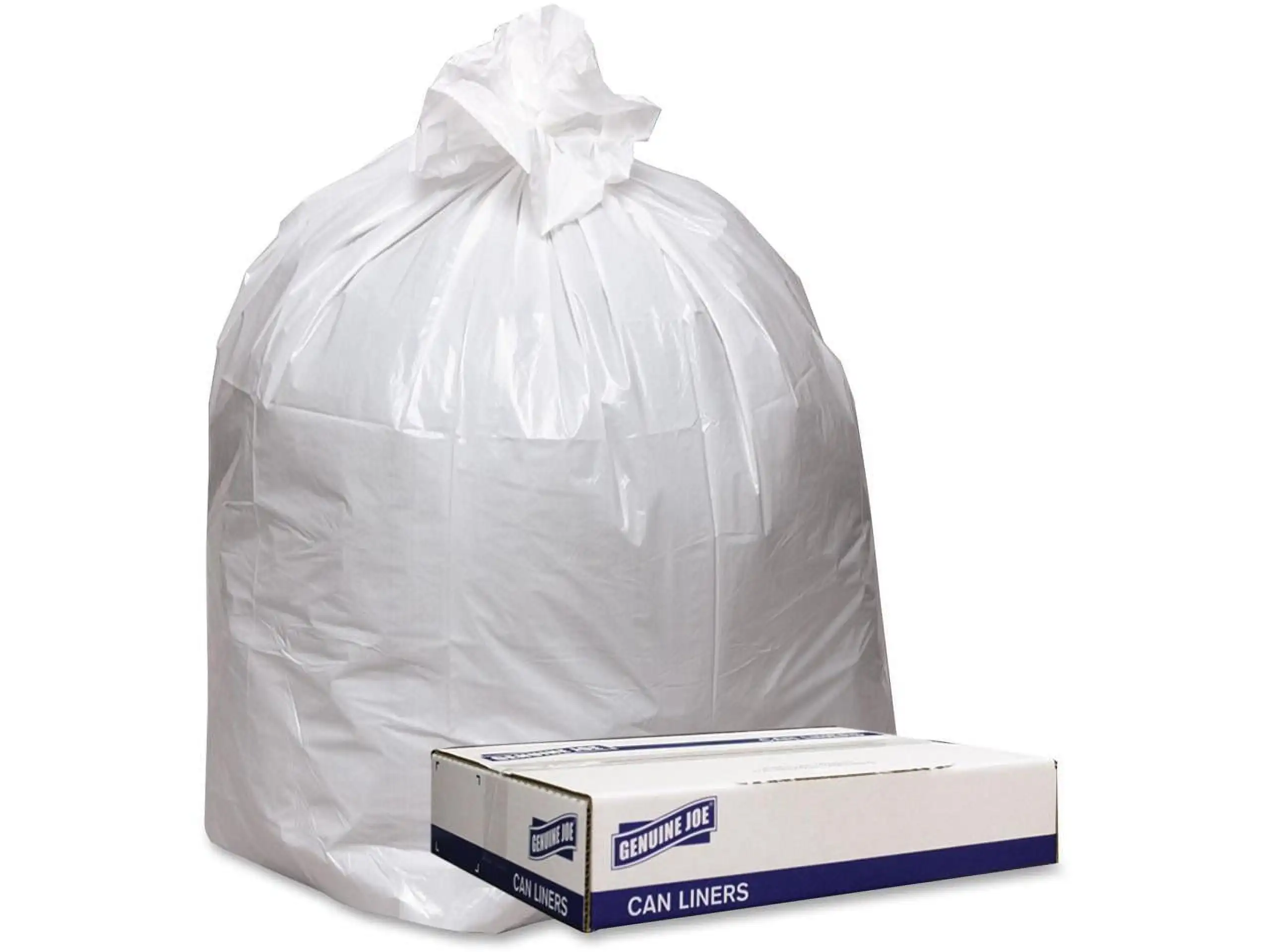 

Genuine Joe Extra Heavy-Duty White Trash Can Liners