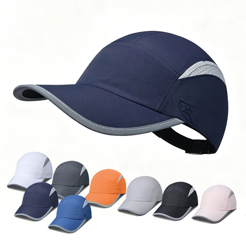 GADIEMKENSD Unisex Quick Dry Sports Cap Adjustable Baseball Cap for Outdoor Running Snapback Hat
