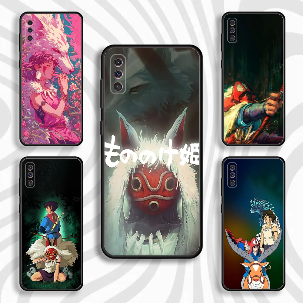 

M-Mononoke H-Himes Phone Case For Samsung S 25,24,23,22,30,21,10,9,Ultra,Plus,Lite,FE,4,5 G Black Soft Case