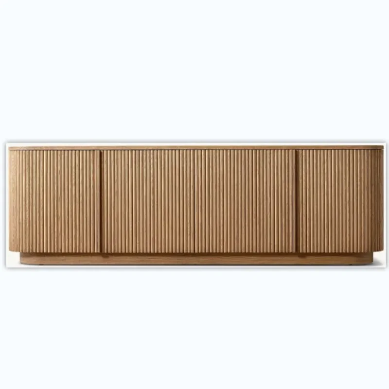 American solid wood storage TV cabinet storage locker integrated furniture B & B living room side