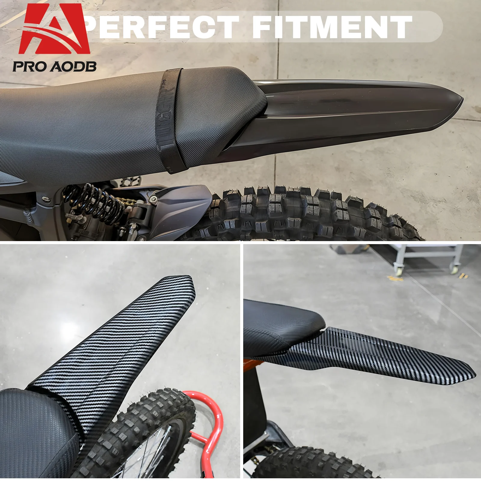 For Surron Light Bee Ebike Dirt Bike Motorcycle Lengthened Fender Enduro Pitbike Rear Mudguard For Sur ron Lightbee X & S & LBX
