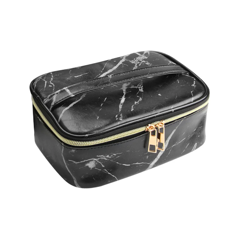 3개 세트 대형 중형 소형 방수 PU 여행 파우치 내구성 있는 브러시 보관 정리함