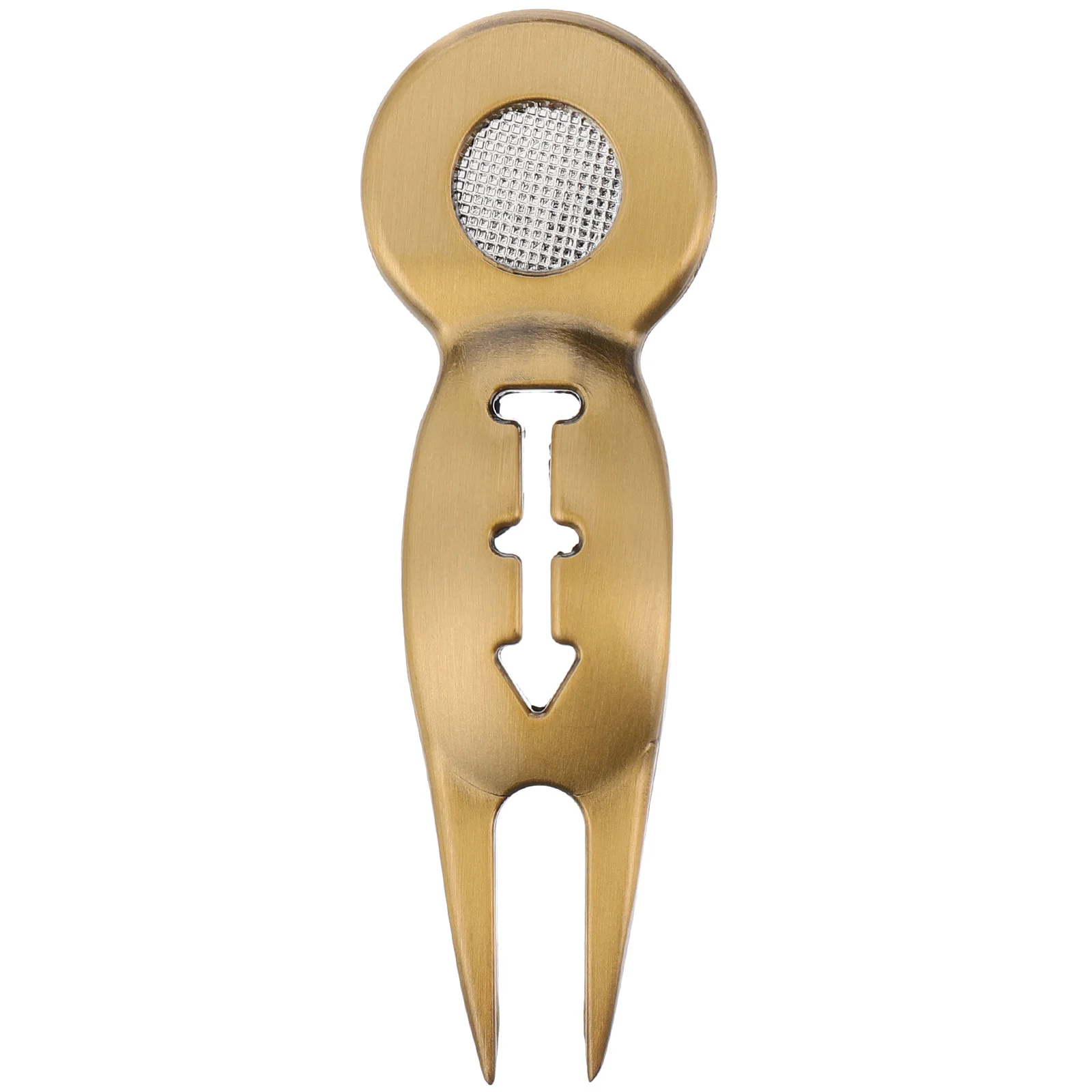 메탈 골프 디봇 포크 볼 마커 볼 라인 메이커 견고한 녹 방지 골프 수리 도구 골프 디봇 도구