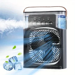 Spray small fan five hole humidification small refrigeration air conditioner mini fan water-cooled silent air cooler