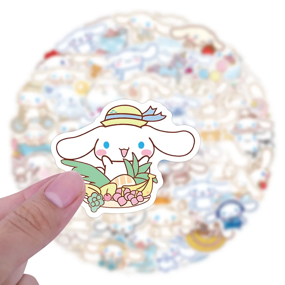 10/30/60/120PCS Sanrio Cinnamoroll Anime Stickers Skateboard Suitcase Freezer Graffiti Luggage Motorcycle Cute Sticker Decal Toy