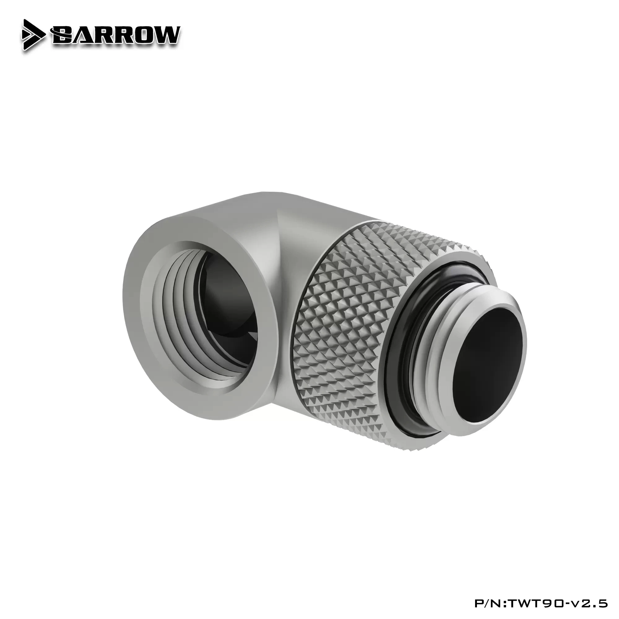 Barrow PC Water Cooling Rotary Fittings 90 Degree Sliding Tube Connector Cooler Heatsink Gadget Adapter TWT90-v2.5