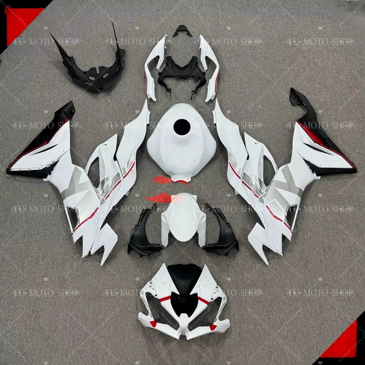 Suitable for Kawasaki ZX6R 636 Xiaoniu 19-20-21-22 full car shell, car board printing, customized motorcycle fairing