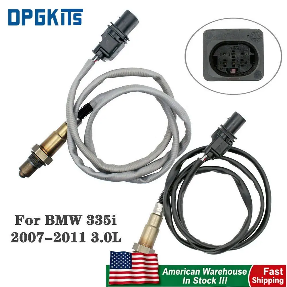 

DPGKITS 4pcs Oxygen sensor Upstream +Downstream for BMW 335i 2007- 2011 3.0L Up+Downstream O2 Oxygen Sensor