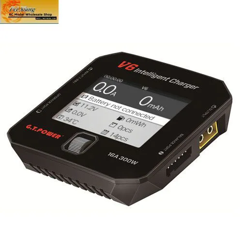 

Li-poly battery Charger GT Power V6 16A 300w Balance Portable DC for rc