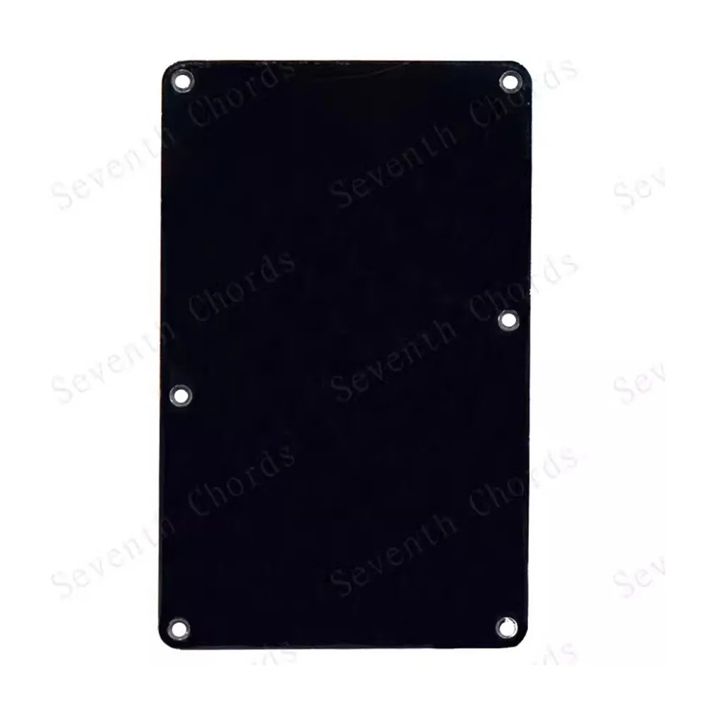 A Black Plastic 6 Screw Hole Closed Style Electric Guitar Cavity Cover Spring Cover Back Plate Wiring Cover Guitar Accessories view 6