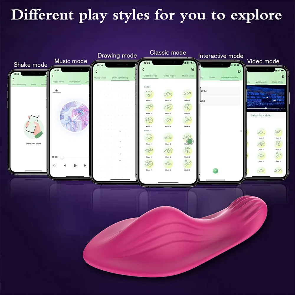 APP Wearable Vibrator for Women Bluetooth Control Egg Clit Stimulator Magnetic Wear Vibrating Female Masturbator Sex Toys Adults