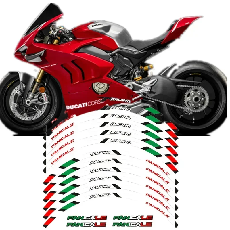 For DUCATI PANIGALE 1199 S 899 1299 S R 959 Motorbike Parts Contour Wheel Decoration Decal Sticker - 4