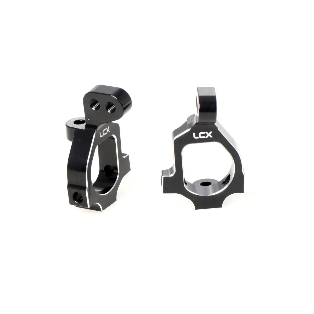 LCX Racing RC Truck CNC Aluminum Front C Hub Caster Block Set for 1/10 LOSI 22S, Upgrades Parts Accessories