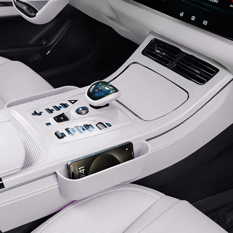 

Для BYD Han EV DM-i 2020-2025 автомобильный центр управления силиконовый противоскользящий коврик для беспроводной зарядки защитный коврик ящик для хранения аксессуары