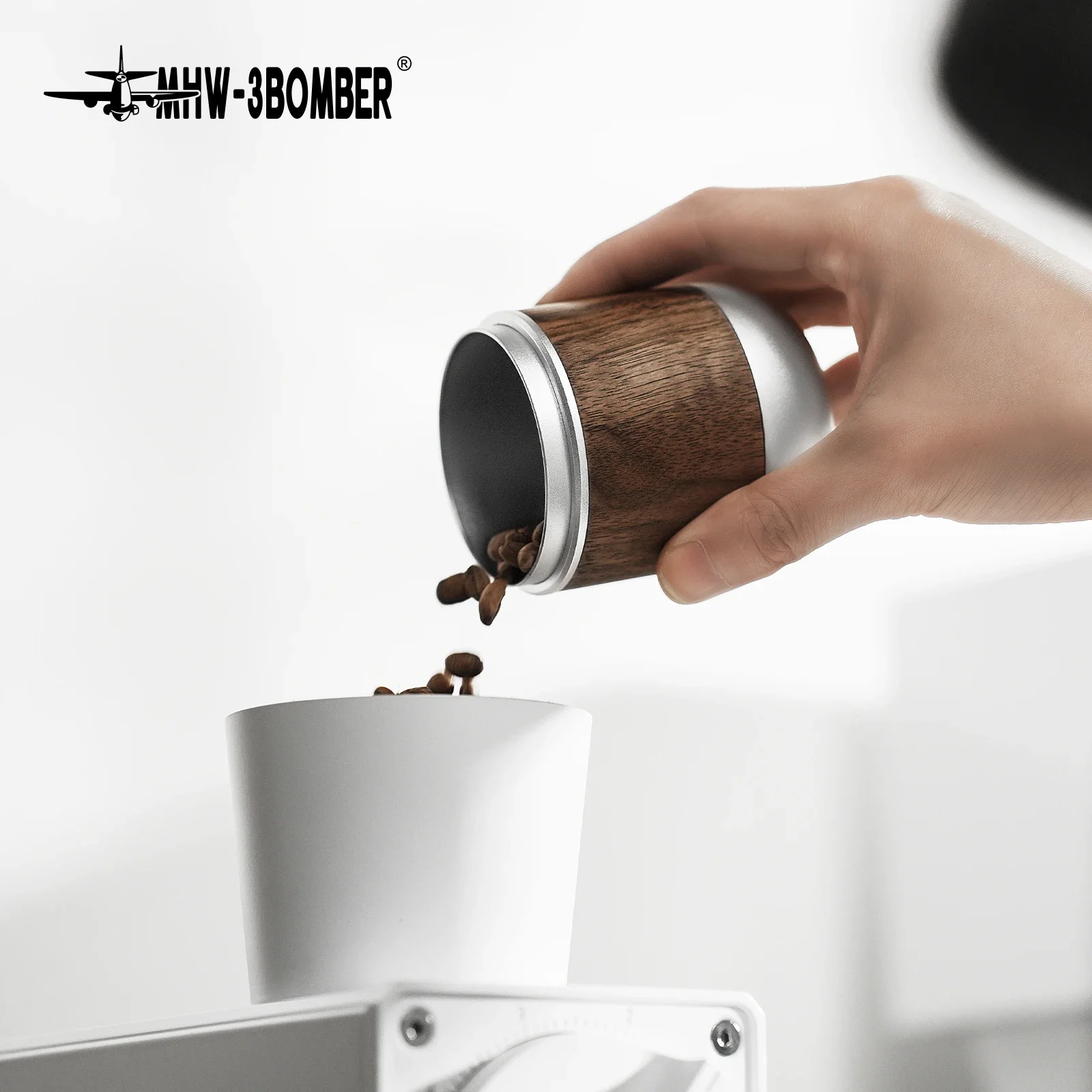 

MHW-3BOMBER 53/58mm Coffee Bean Dosing Cup Aluminum Alloy Espresso Dose Cup Fits 53mm Breville Espresso Machine Accessories