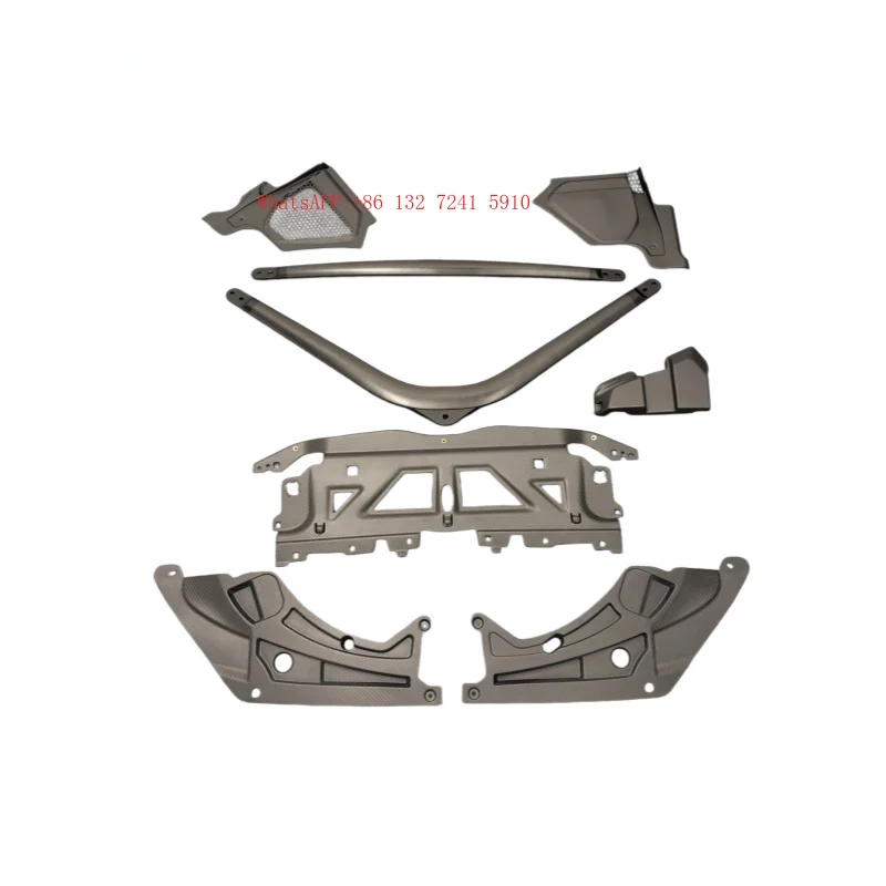 Dry Carbon Fiber Engine Cover Strut  Headlights
