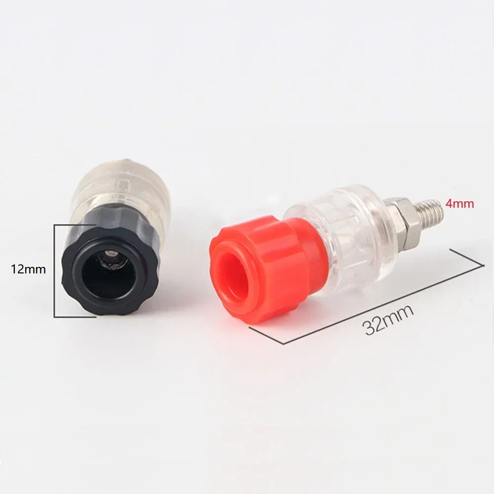 1pair 100A JS-910A Binding Post Terminal 220V-380V Iron Plastic 4mm Screw diameter Binding Post Terminal