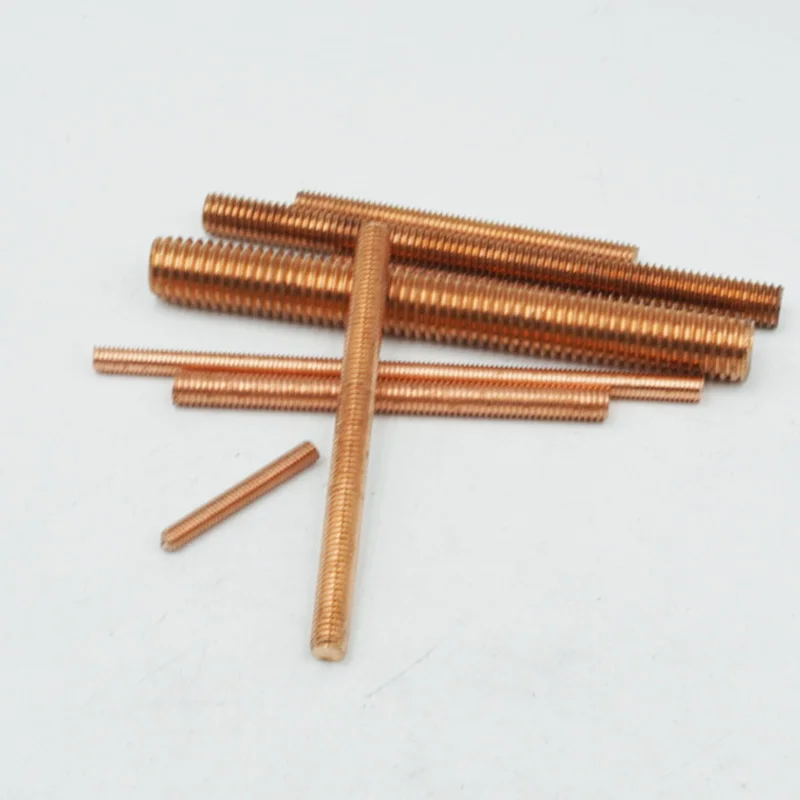 Copper Fully Threaded Metric Bar Studding Rods M4 M5 M6 M8 M10 M12 M16 M18 M20