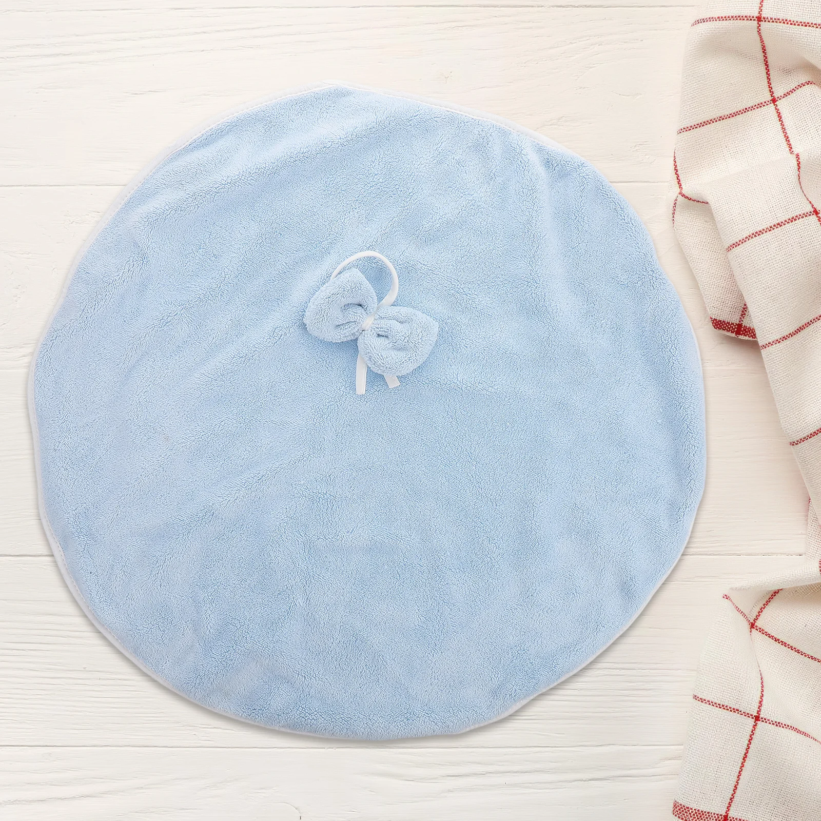 

Soft Absorbent Coral Fleece Hanging Hand Towel Cute Bowknot Design for Kitchen Bathroom Quick Drying Multi Purpose Cleaning