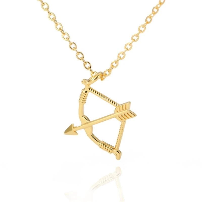 Bow and Arrows Necklace Clavicle Chain Fashionable Jewelry for Women Girl