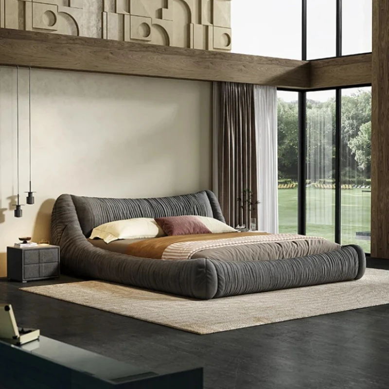 

Queen Aesthetic Bed Frame Simple Minimalist Wooden King Size Bed Frame Princess Modern Letto Matrimoniale Bedroom Furniture