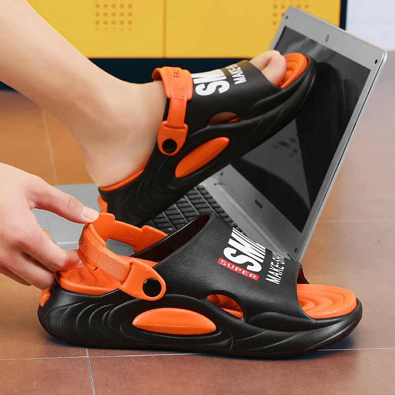 

Men's Sandals in Multi-color Soft EVA Comfortable Lightweight Anti-slip Quick-drying Wear-resistant Summer Beach Casual Slippers