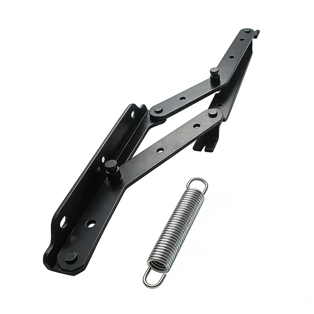 Folding Sofa Bed Hinges Steel Triangular Spring Bracket For Space Saving Storage Furniture Hardware Accessories Black