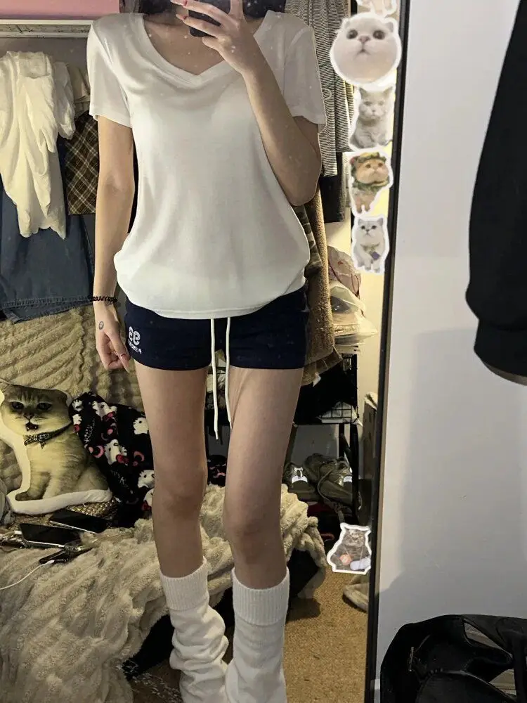 American Style Sporty Short Pants Women's Early Spring 2026 New Outwear Home Casual Three-Quarter Length Hot Pants