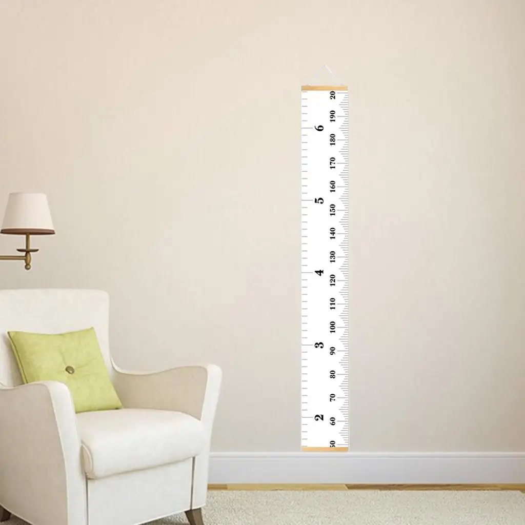 Wood Frame Hanging Baby Growth Chart Ruler Boys Girls Height Baby Room Decor