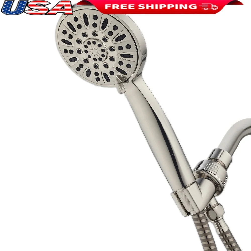 

6-ступенчатая ручная насадка для душа высокого давления с антимикробной защитой и регулируемым верхним кронштейном, идеальный душ
