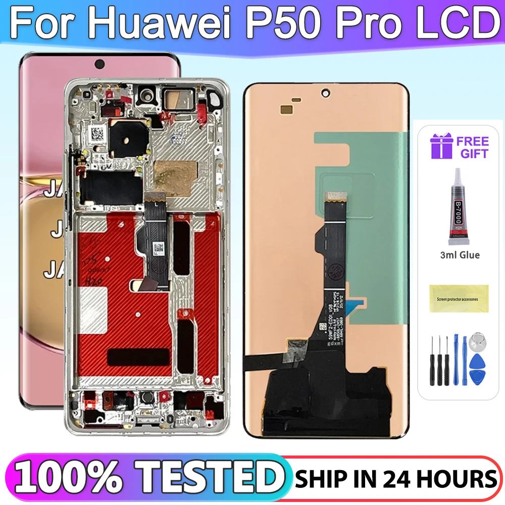 

For HUAWEI P50 Pro 6.6''For P50Pro JAD-AL50 JAD-LX9 JAD-AL00 LCD Display Touch Screen Digitizer Assembly Replacement