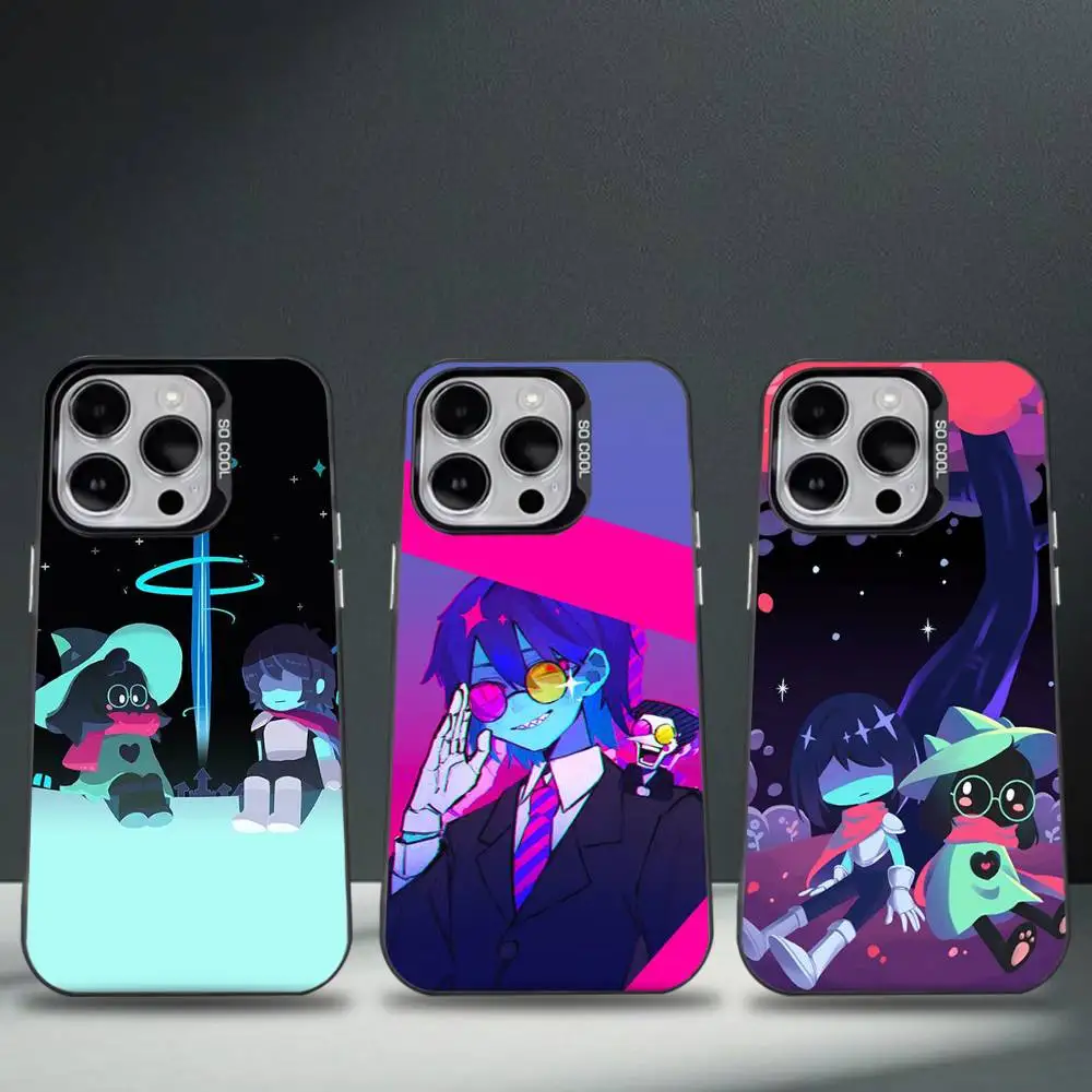 

D-Deltarune Kris Game Phone Case For iPhone 16,15,14,13,12,11,8,7,Pro,Max,Plus,Mini,XS,SE Anti Fall Black Matte Hard