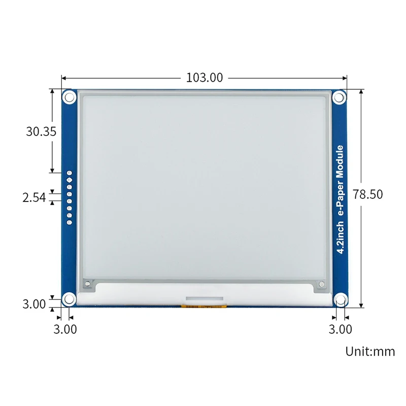 Imagem -06 - Módulo de Exibição E-ink com Interface Spi 4.2 Polegada Raspberry pi Preto e Branco Núcleo Arduino Stm32 3b Mais 3b