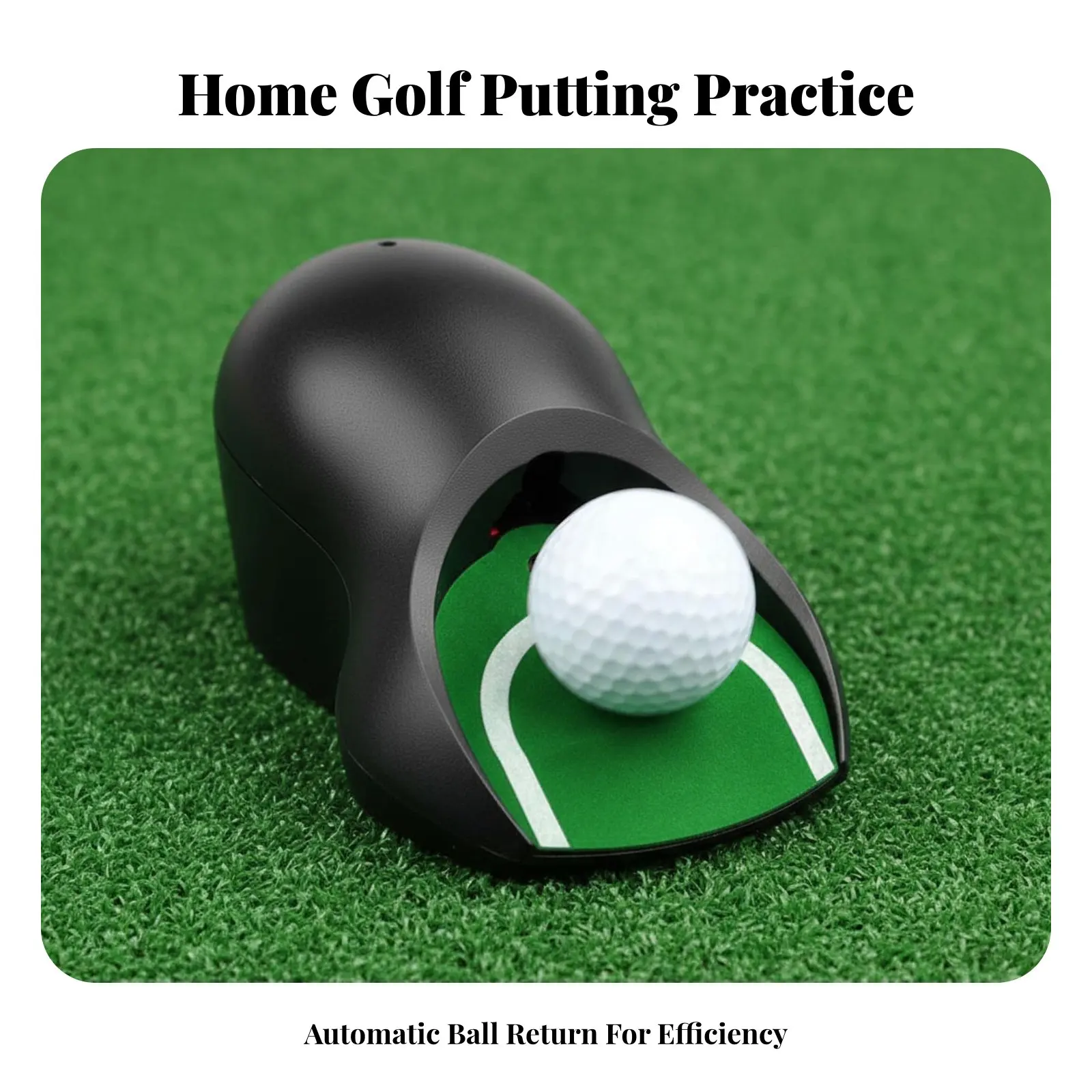

Automatic Putting Sphere Returner Long-Lasting Putting Putting Training Machine Electric Putting Returner Simulates Real Greens