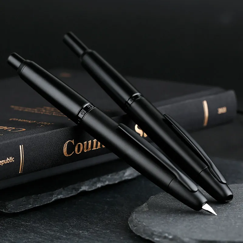 MAJOHN A1 Fountain Pen Night Hawk Retractable | No Cap Click Fountain Pen | Smooth Writing for Business & Students